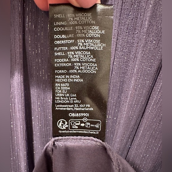 NWT Anthropologie The Somerset Maxi Dress: Lurex Edition Size L - Picture 12 of 12